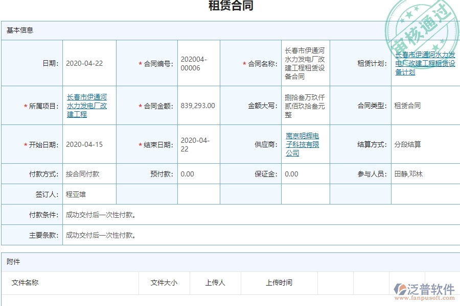 電力工程企業(yè)租賃付款列表管理的技術(shù)優(yōu)勢(shì)