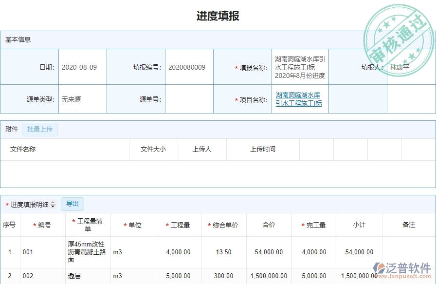 三、泛普軟件-弱電工程企業(yè)管理系統(tǒng)中進(jìn)度列表管理的核心功能