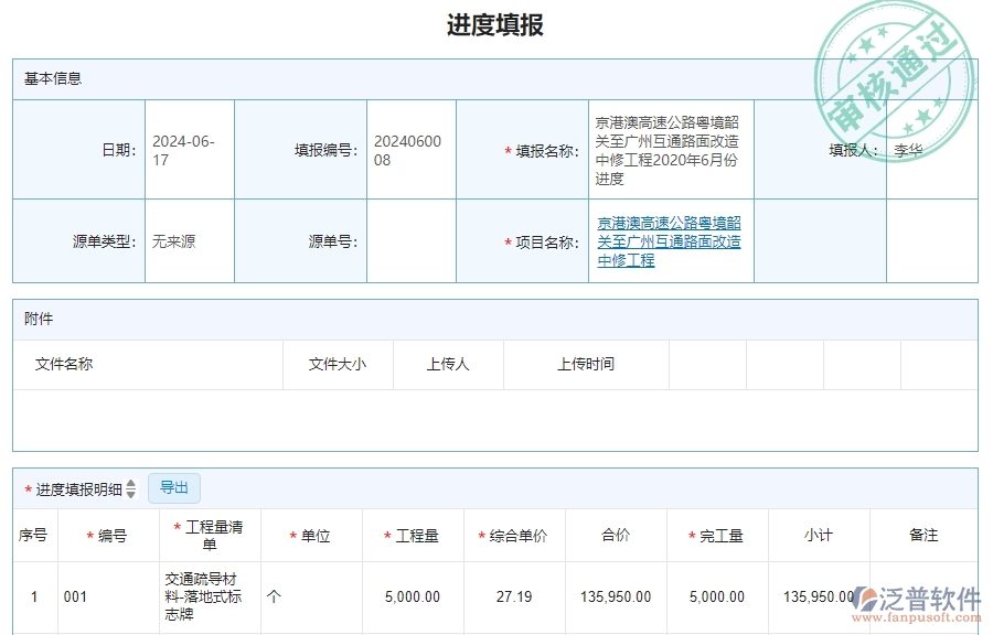 　二、泛普軟件-公路工程系統(tǒng)如何解決企業(yè)的進度填報管理痛點
