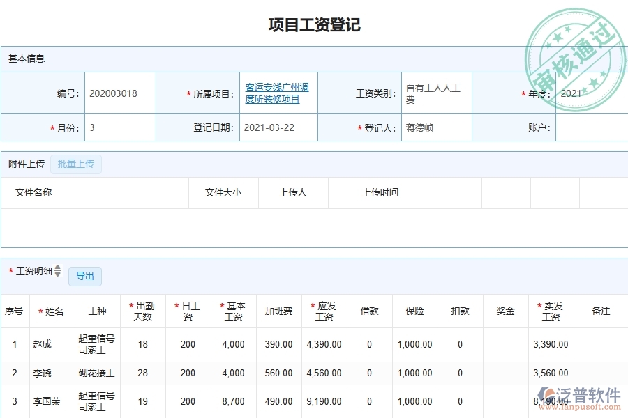 幕墻工程勞務(wù)人員工資明細(xì)表系統(tǒng)能為企業(yè)帶來什么價(jià)值