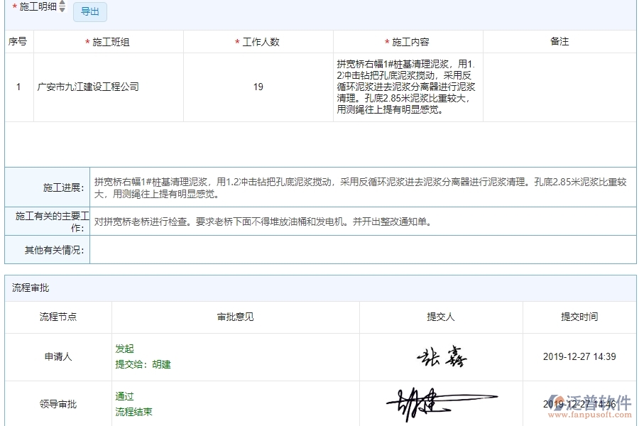 三、泛普軟件-公路工程行業(yè)業(yè)管理系統(tǒng)中施工組織方案查詢管理的亮點