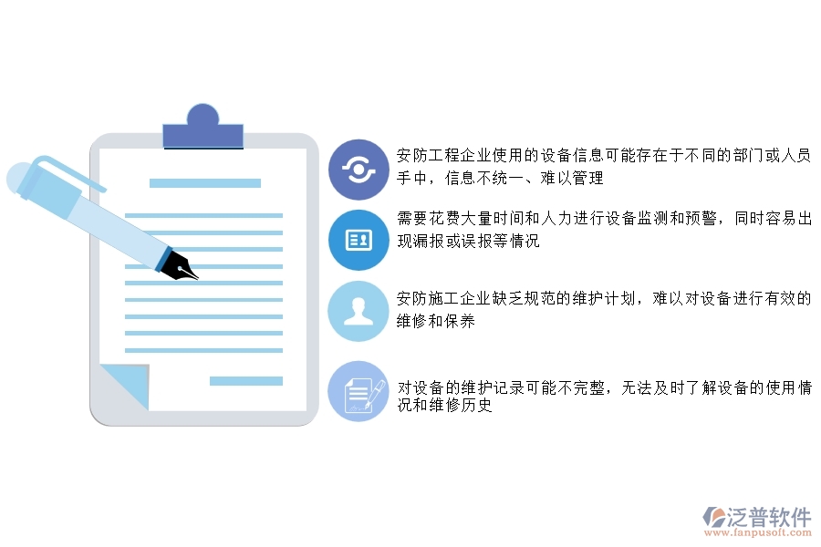 一、沒有使用系統(tǒng)之前，安防工程企業(yè)在設(shè)備報(bào)表的時(shí)會(huì)遇到哪些問題
