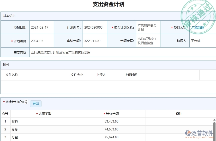 三、泛普軟件-公路工程企業(yè)管理系統(tǒng)有效提升企業(yè)資金計(jì)劃的措施