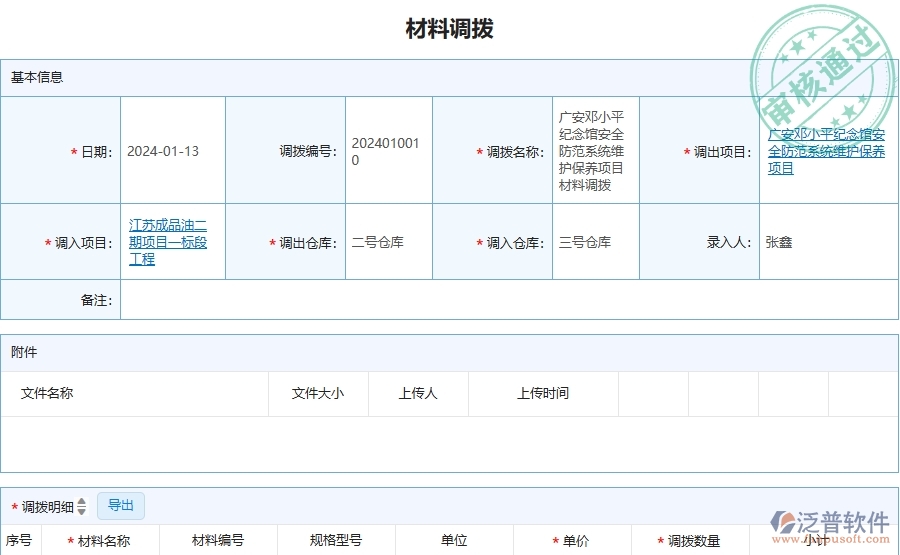 四、泛普軟件-安防工程企業(yè)材料調(diào)撥的技術(shù)優(yōu)勢(shì)