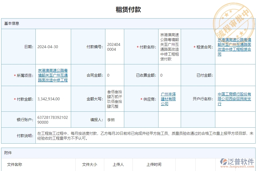 三、泛普軟件-公路工程租賃付款管理系統(tǒng)為企業(yè)帶來的好處