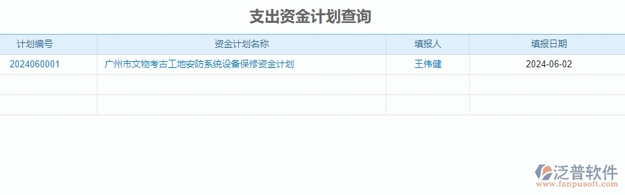 二、泛普軟件-安防工程企業(yè)管理系統(tǒng)中資金計(jì)劃的解決辦法