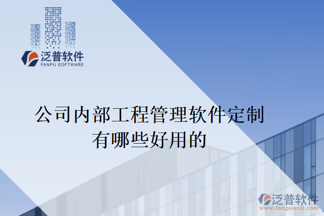 公司內部工程管理軟件定制有哪些好用的