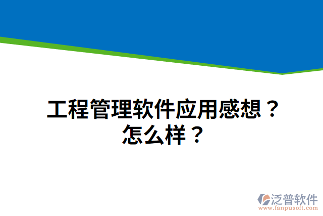 工程管理軟件應(yīng)用感想？怎么樣？