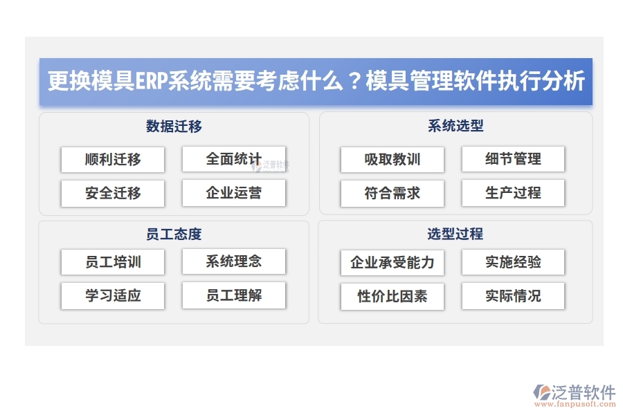 更換模具ERP系統(tǒng)需要考慮什么？模具管理軟件執(zhí)行分析